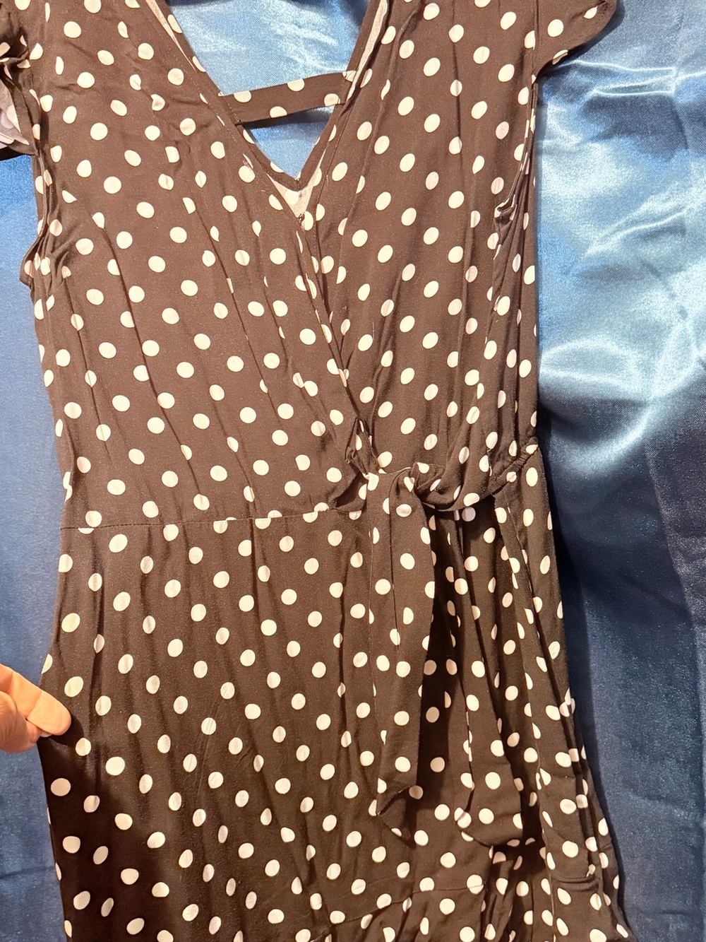 Polka dots and ruffles.